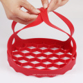 HOMKOM- Silicone pressure cooker bakeware sling egg rack with handle grip silicone cooker sling